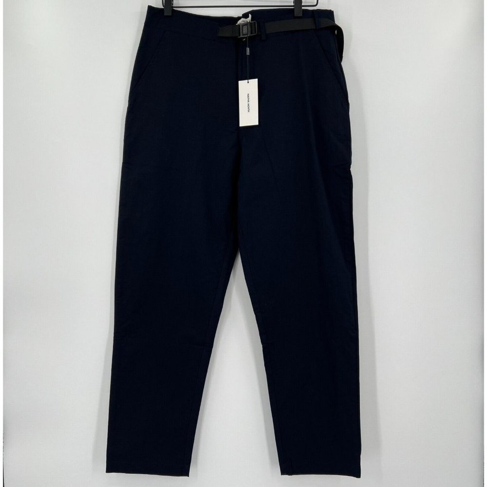 Native North Men's Toro Climbing Pants Belted Navy Blue sz 34 Ripstop NWT $152